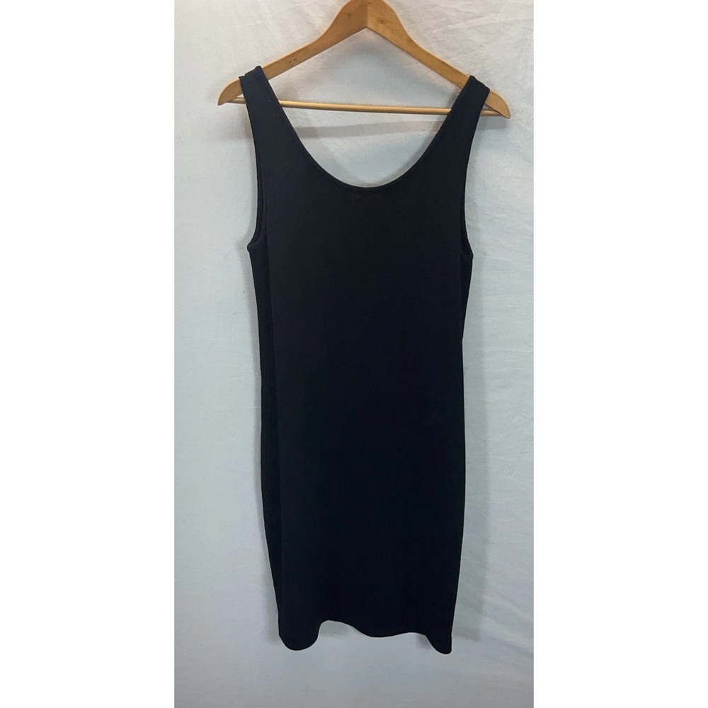 St John by Marie Gray Size 8 Black Tank Dress Quiet Luxury Polished Simplicity
